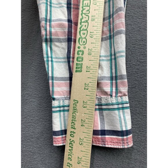 US Expedition Mens Button Up Shirt Pearl Snap Pink Check Western Cowboy  XL - Picture 6 of 13
